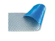 Солярное покрытие Aquaviva Platinum Bubbles серебро/голубой (5х50 м, 500 мкм)