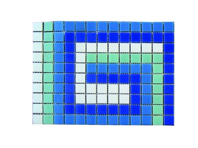Фриз ЗигЗаг из стеклянной мозаики Aquaviva U-41
