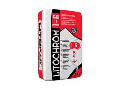 Затирочная смесь LITOCHROM 1-6 (белый) 25 кг