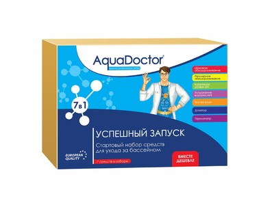 Стартовый набор для бассейна AquaDoctor 7 в 1. Химия для бассейна Стартовый набор для бассейна AquaDoctor 7 в 1. Химия для бассейна