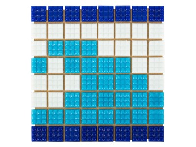 Фриз Волна из стеклянной мозаики Aquaviva U-37